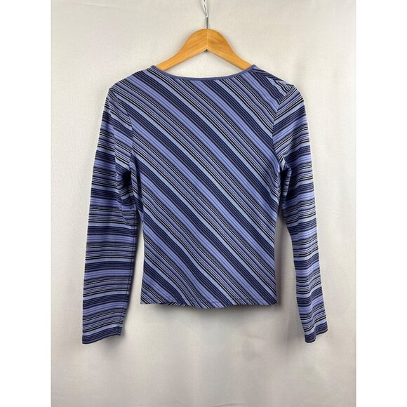 Express Womens Striped Long-Sleeve Top Size M - Picture 4 of 4